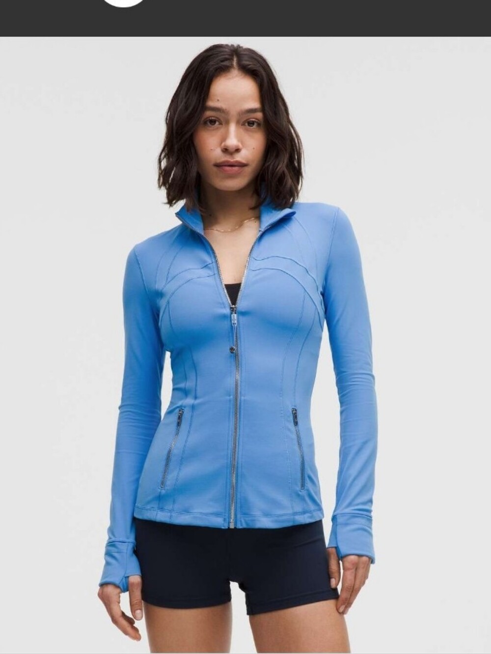 NWT Lululemon Athletica Define Jacket Pool Party Mirror NEW SILVER blue 10 M